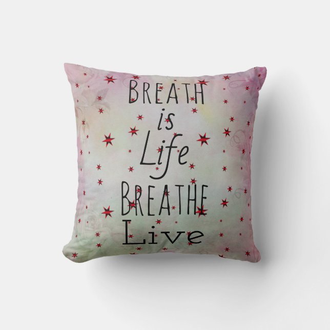 Breath is Life Sierkussen (Voorkant)