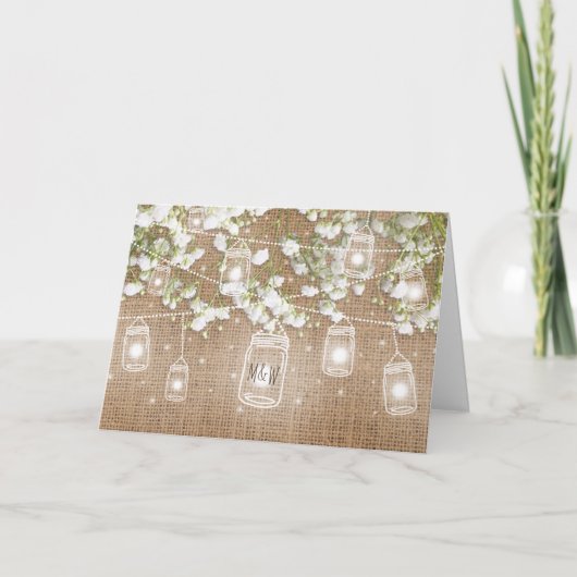 Breath Rustic Burlap Evening Reception (Voorkant)