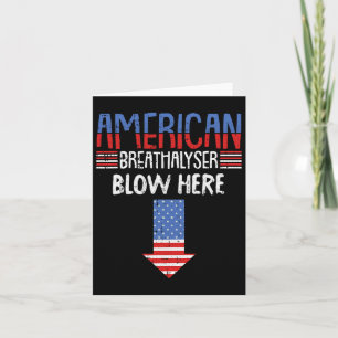 Breathalyzer 4 juli Funny American Flag Patri Kaart