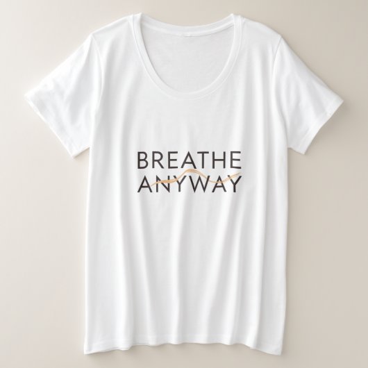 Breathe Anyway – Stress Awareness Minimal Yellow  (Design devant)