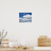 Breathe Beautite Nuages Motivational Poster (Cuisine)