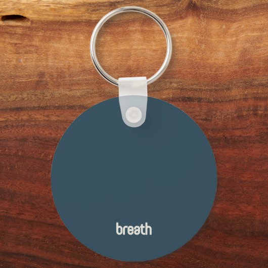 Breathe - Blue Key Ring Sleutelhanger (Achterkant)