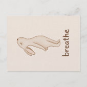 Breathe Bunny Postcard Briefkaart (Voorkant)