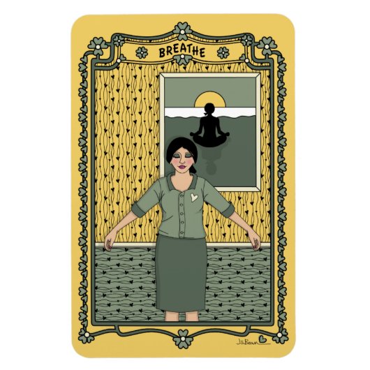 Breathe_C_4x6 koelkast Magnet Magneet (Verticaal)