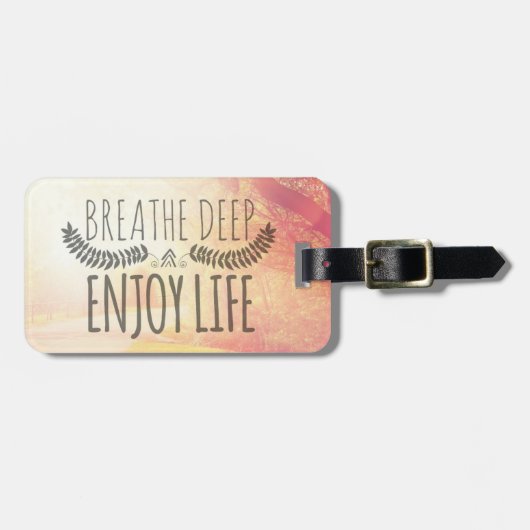Breathe Deep Bagagelabel (Voorkant horizontaal)