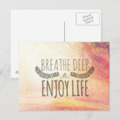 Breathe Deep Briefkaart (Voorkant / Achterkant)