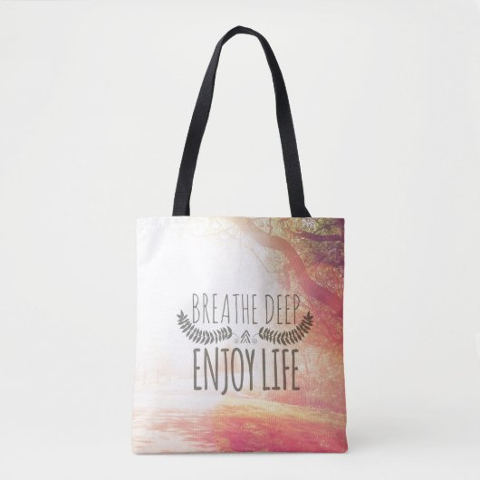 Breathe Deep Tote Bag (Voorkant)