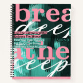 Breathe Deep Wellness Journal - Citation Motivatio (Devant)