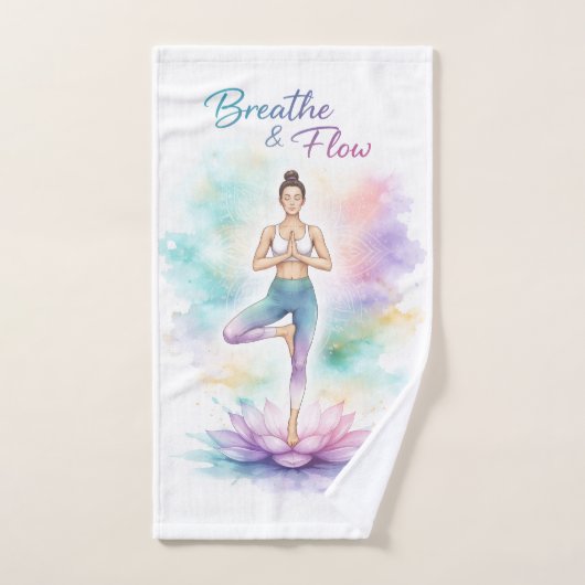 Breathe & Flow - Serviette de mouvement en pleine (Serviette à main)