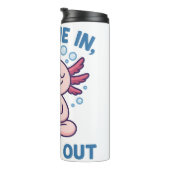 Breathe In Bubble Out Axolotl Yoga Thermosbeker (Geroteerd rechts)