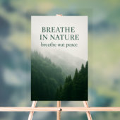 Breathe In Nature Poster Forestier Motivationnel - (Neutre)