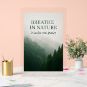 Breathe In Nature Poster Forestier Motivationnel - (Mariage)