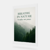 Breathe In Nature Poster Forestier Motivationnel - (Angle)