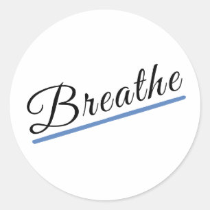 Breathe Ronde Sticker
