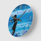 Breathe Wall Clock - Customize Ronde Klok (Hoek)