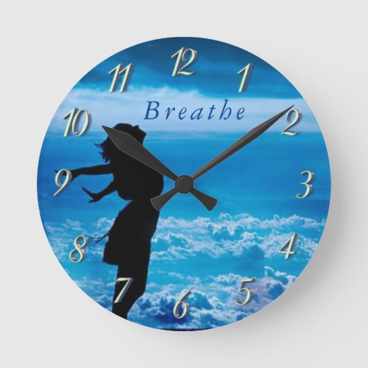 Breathe Wall Clock - Customize Ronde Klok (Voorkant)