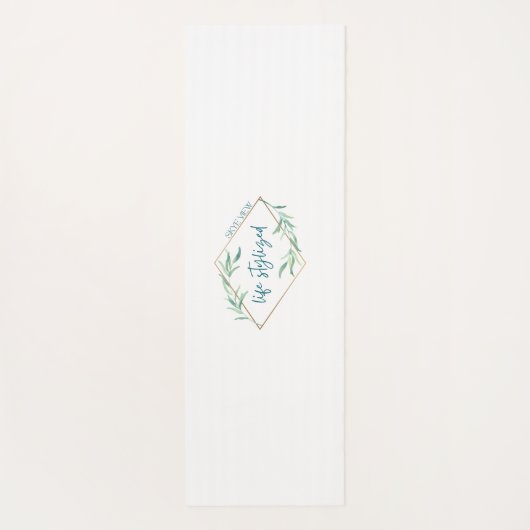 "Breathe" Yoga Mat met Skye Uitzicht Split Tail Lo (Achterkant)