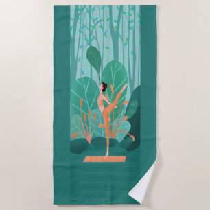 Breathe Yoga Super Yoga Girl Strandlaken