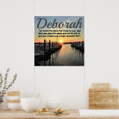 BREATHTAKING JEREMIAH 29:11 PERSONALISEERD SUNSET POSTER (Keuken)