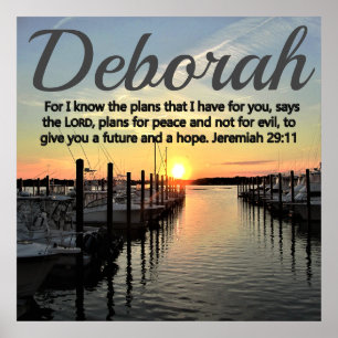 BREATHTAKING JEREMIAH 29:11 PERSONALISEERD SUNSET POSTER