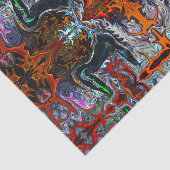 Breator Yoga Pattern in Red by Deprise Tissuepapier (Detail)