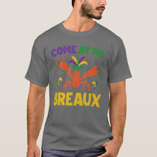 Breaux Crawfish Beads Mardi Gras Party Mask Costum T-shirt