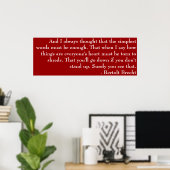 Brecht Poem Poster (Thuiskantoor)
