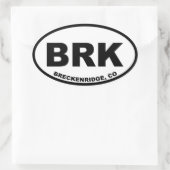 Breckenridge BRK Ovale Sticker (Tas)
