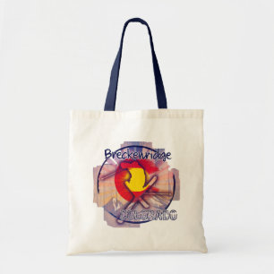 Breckenridge Colorado drapeau rustique sac fourre-