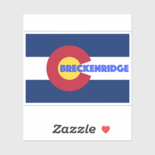 Breckenridge Colorado Flag Sticker