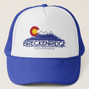 Breckenridge Colorado houten bergen hoed Trucker Pet