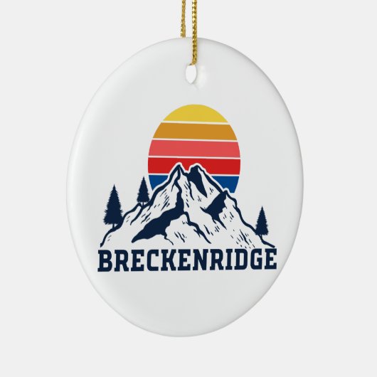 Breckenridge Colorado Keramisch Ornament (Rechts)