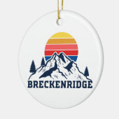 Breckenridge Colorado Keramisch Ornament (Links)