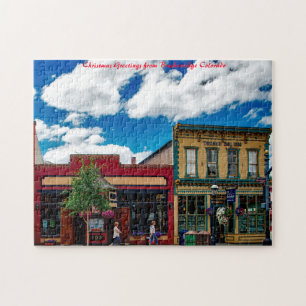 Breckenridge Colorado. Kerstgroeten Legpuzzel