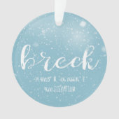 Breckenridge Colorado Latitude en Longtitude Ornament (voorkant)