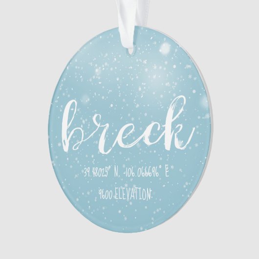 Breckenridge Colorado Latitude et longitude (devant)