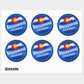 Breckenridge Colorado Mountain Burst sticker (Vel)