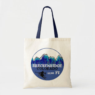 Breckenridge Colorado, opnieuw te gebruiken skibla Tote Bag