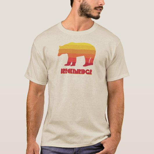 Breckenridge Colorado Rainbow-Beer T-shirt (Voorkant)