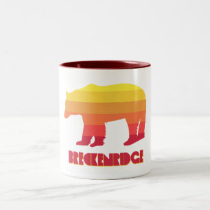 Breckenridge Colorado Rainbow-Beer Tweekleurige Koffiemok