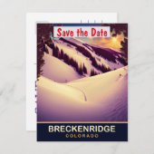 Breckenridge, Colorado, Reisansichtkaart, Save The Date (Voorkant / Achterkant)