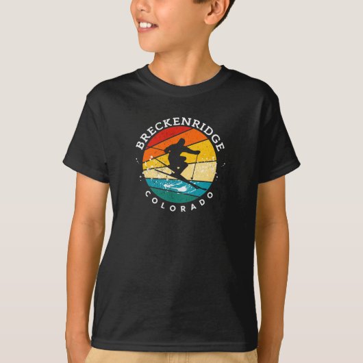 Breckenridge Colorado Retro  T-Shirt (Voorkant)
