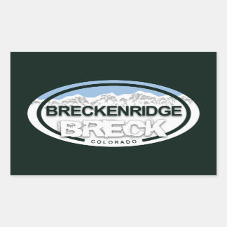 Breckenridge Colorado Rocky Mountain Breck Rechthoekige Sticker