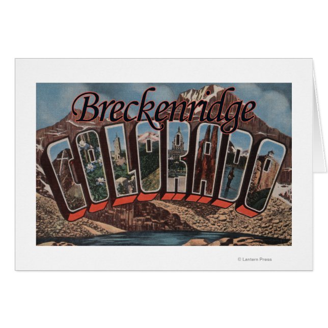 Breckenridge, Colorado - Scènes de grandes lettres (Devant horizontal)