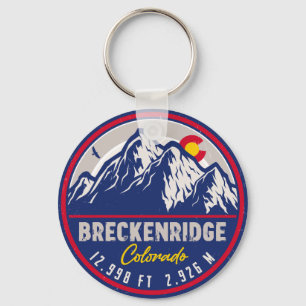 Breckenridge Colorado Ski Hiking Mountain Souvenir Sleutelhanger
