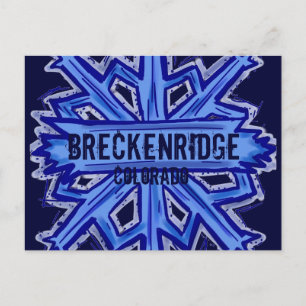 Breckenridge Colorado sneeuwvlok briefkaart