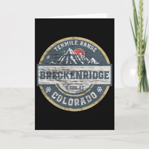 Breckenridge Colorado Tenmile Range Rocky Mountain Kaart