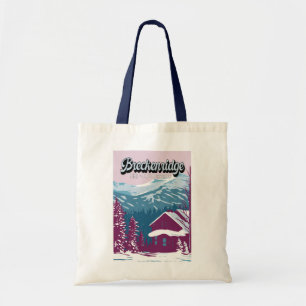 Breckenridge Colorado Winter Art Vintage Tote Bag