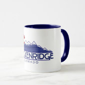 Breckenridge Colorado wood mountains mug (Devant droit)