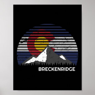 Breckenridge Colorado X Co Flag Berg  Poster